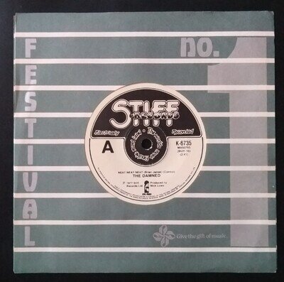 The Damned Neat Neat Neat Rare Australia Press 1977 + 2 Festival Company Sleeves