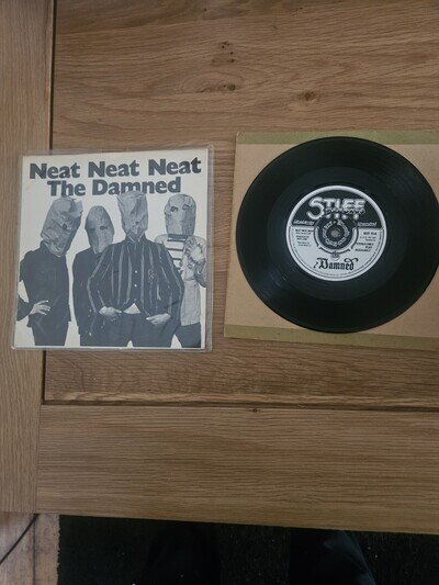 The Damned Neat Neat Neat 1st Press Push Out Center Mega Rare Pressing , Punk