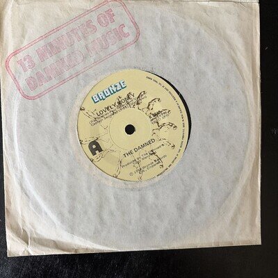 The Damned Lovely Money New Zealand Pressing 7” Vinyl Record On Bronze Records