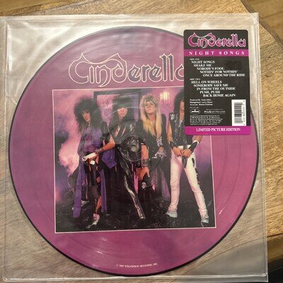 Cinderella Night Songs 12" Vinyl LP Limited Edition Picture Disc MINT UNPLAYED