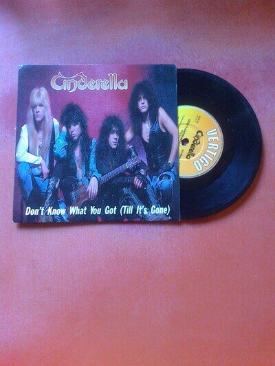 CINDERELLA Don't Know What You Got (Till It's Gone) 7" Vinyl!