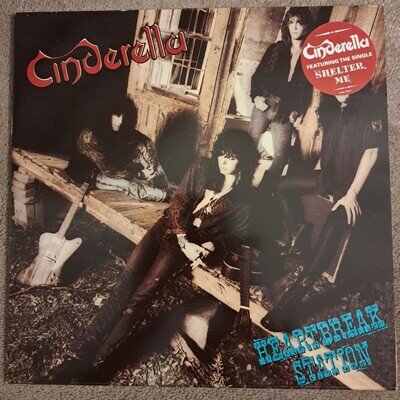 Cinderella – Heartbreak Station (VG+ Condition - 1990 - Early UK Vinyl Pressing)