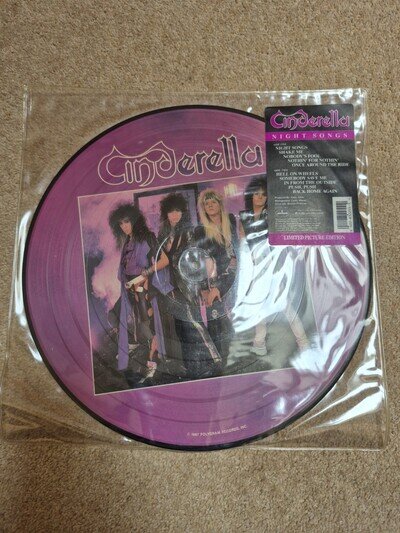 Cinderella Night Songs Vinyl LP Limited Edition Picture Disc - EX