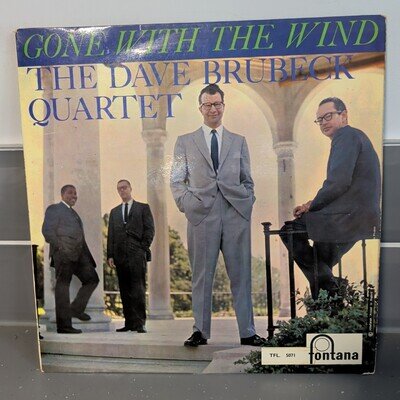 THE DAVE BRUBECK QUARTET - GONE WITH THE WIND 1959 UK VINYL LP TFL. 5071 VG/VG