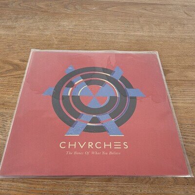CHVRCHES The Bones Of What You Believe 12" Black Vinyl LP 2013 Virgin EMI