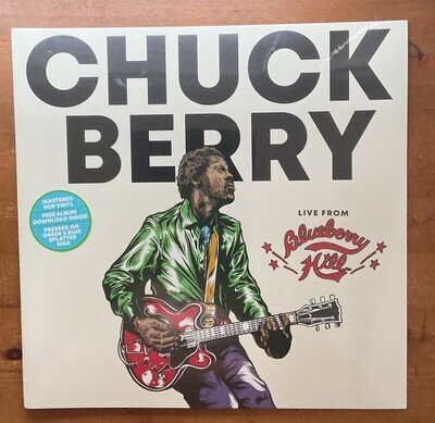 GREEN & BLUE SPLATTER VINYL - CHUCK BERRY - LIVE - 2022 L.P. - NEW / SEALED