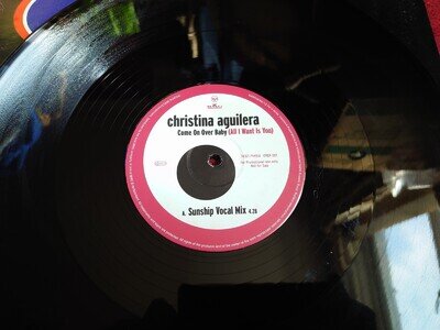 CHRISTINA AGUILERA - Come on over baby 2000 PROMO 12" single VG+