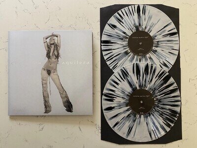Christina Aguilera - Stripped - Black & White Splatter Vinyl Record LP - VMP Exc