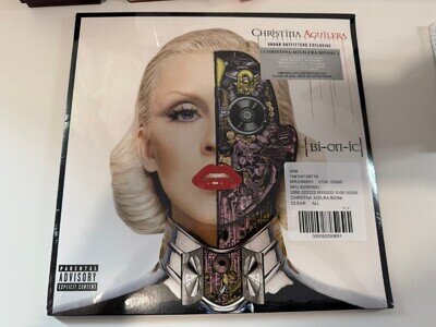 Christina Aguilera Bionic URBAN OUTFITTERS 3LP Vinyl NEW SEALED (SLEEVE CREASES)