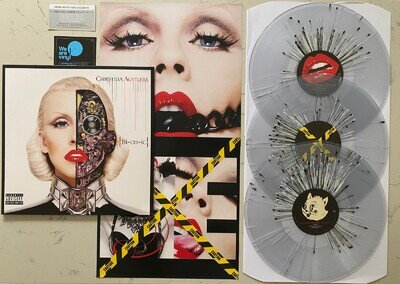Christina Aguilera - Bionic - Black & White on Clear Splatter Vinyl 3xLP UO