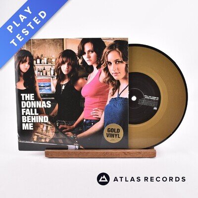 The Donnas - Fall Behind Me - Gold Picture Disc 7" Vinyl Record - NM/VG+