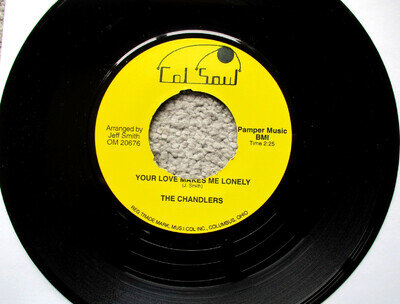 THE CHANDLERS YOUR LOVE MAKES ME LONELY DONNA COLMAN USA NORTHERN SOUL EX RARE