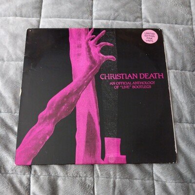 Christian Death An Official Anthology Of ”Live” Bootlegs Ltd pink LP Goth