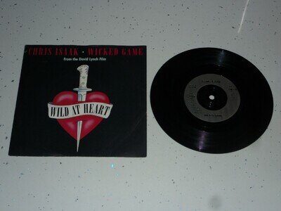CHRIS ISAAK WICKED GAME 7" INCH SINGLE VINYL RECORD 45rpm PICTURE SLEEVE NR MINT