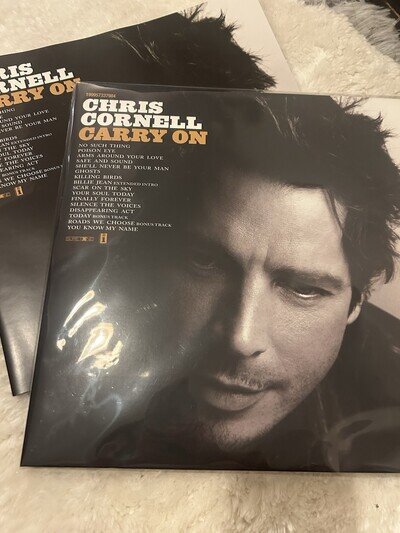 Chris Cornell Carry On 12" Black Vinyl LP Interscope Records Rock