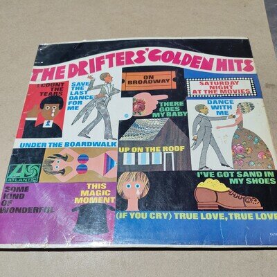 1960S The Drifters' Golden Hits 8153 LP33 Vinyl 12 LP