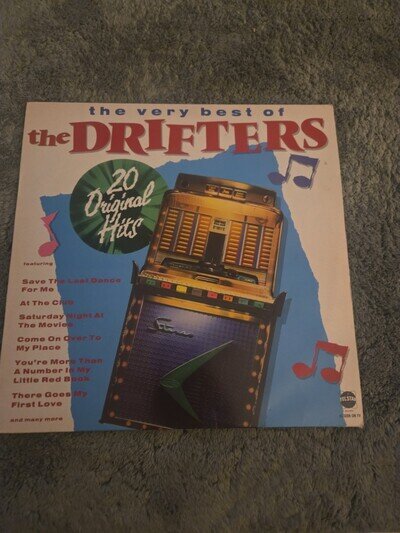 Very Best Of The Drifters 20 ORIGINAL HITS 1986 Telstar STAR 2280 Vinyl LP Album