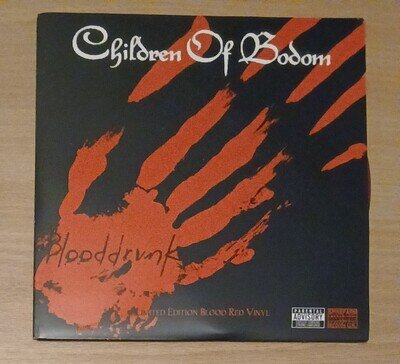 CHILDREN OF BODOM blooddrunk RED VINYL 7" WITH PROMO BEERMAT FREE POSTAGE