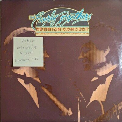 The Everly Brothers Reunion Concert Vinyl Record VG+/VG IMDP 1 1983