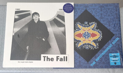 The Fall Rough Trade Singles LP + Infotainment Scan Clear Vinyl LP post punk lot