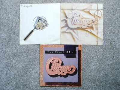 Chicago 3 x LP Job Lot Chicago 16 + Chicago 17 + The Heart Of Chicago