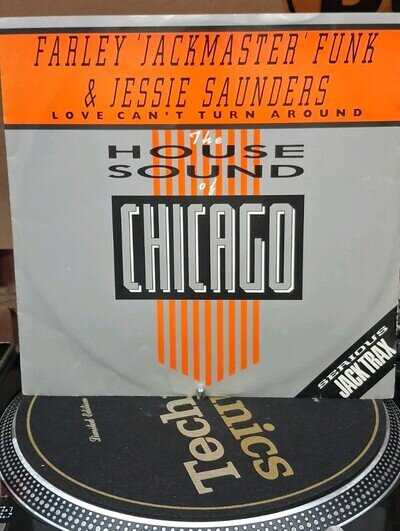 Farley Jackmaster Funk - Love Can't Turn Around 12" vinyl Chicago house.