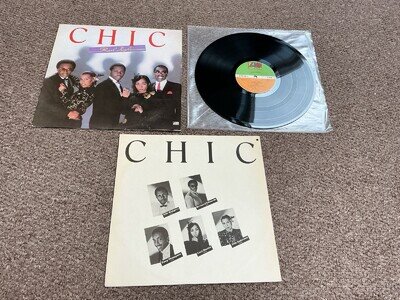 Chic-Real People 1980 1st Press UK Atlantic LP + Inner Sleeve Ex Vinyl Play