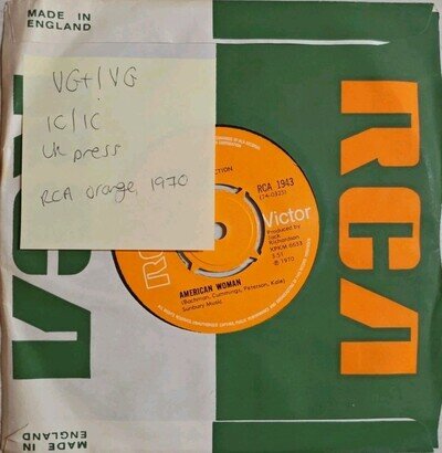 The Guess Who American Woman Vinyl Record VG+/VG RCA1943 1970