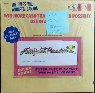 The Guess Who Artificial Paradise Vinyl Record VG/VG LSP 4830 1973