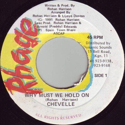Chevelle Franklyn - Why Must We Hold On (7") (Near Mint (NM or M-)) - 2791402411