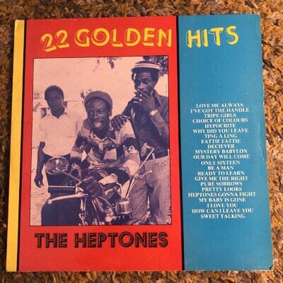 The Heptones ‘22 Golden Hits’ Vinyl LP Comp White Label Jamaica RARE