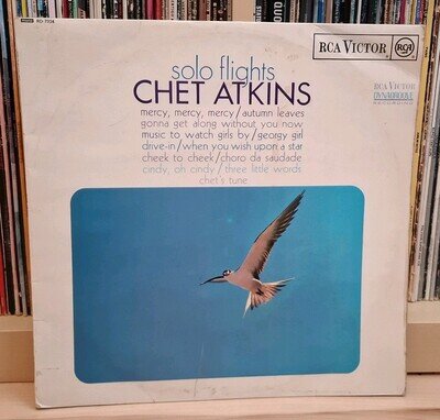 Chet Atkins - Solo Flights (UK mono vinyl LP) 1968 country guitar pop