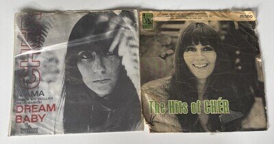 Rare Vinyl Singles CHER and Sonny & Cher x 6