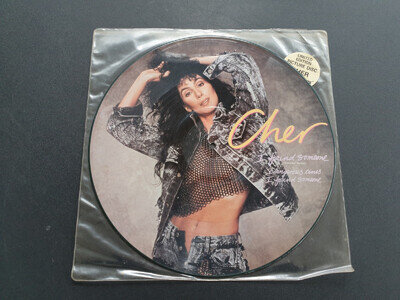 CHER - I FOUND SOMEONE 1987 UK PRESS 12" VINYL RECORD PICTURE DISC EX/EX