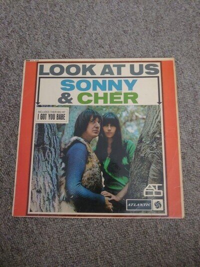 SONNY & CHER "LOOK AT US" MONO VINYL LP 1965 VG+