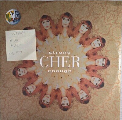 Cher Strong Enough Vinyl Record VG+/VG+ WEA201T 1999