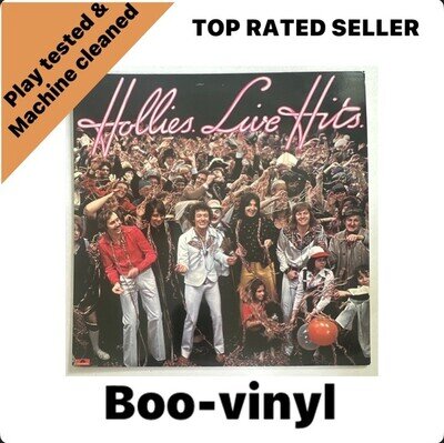 The Hollies - Live Hits - 1976 Vinyl LP - Polydor 2383 428 - EX / EX