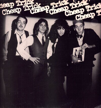 Cheap Trick Self-Titled LP vinyl UK Epic blue labels reissue LP EPC81917