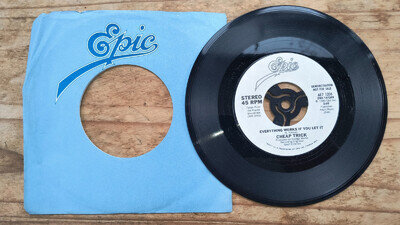 CHEAP TRICK "EVERYTHING WORKS IF YOU LET IT" USA PROMO 7" (GEORGE MARTIN)