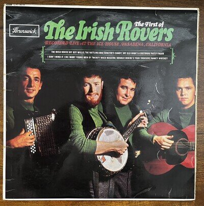 The Irish Rovers "The First Of" UK Vinyl LP Brunswick Mono LAT 86 VG
