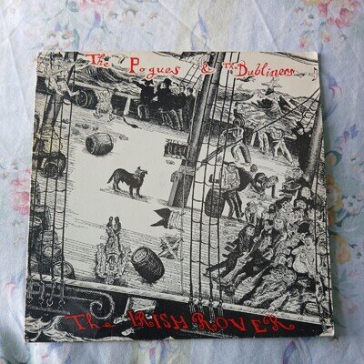THE POGUES &THE DUBLINERS IRISH ROVER VINYL SINGLE RECORD