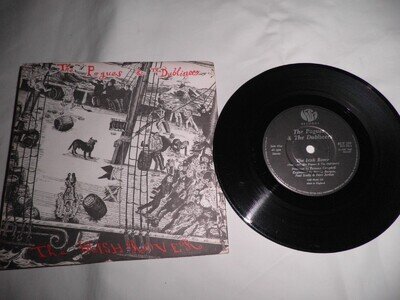 the pogues & the dubliners the irish rover 7" record punk new wave 1