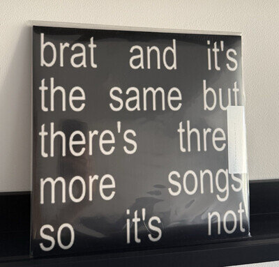 Charli XCX brat...three more songs 12" Vinyl LP 2024 SEALED