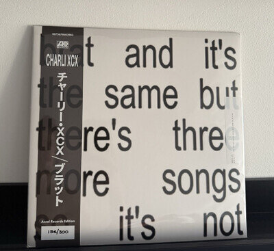 Charli XCX Brat and it's the same... 12" Vinyl LP Atlantic 2024 Assai Numbered
