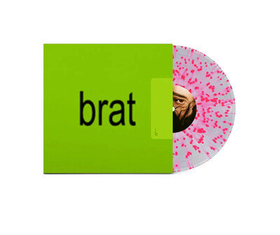 Charli XCX - Brat - Indie Exclusive Clear Pink Splatter Vinyl LP - NEW & SEALED