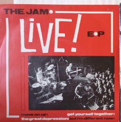 The Jam - "Live! EP" - 7" Vinyl Single - SNAPL45 - A1/B2 - Polydor 1983 - EX/VG+