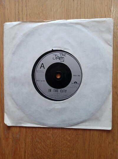 THE JAM - In The City - Takin My Love 7" Vinyl 1977 - PUNK MOD WELLER - VG PLUS