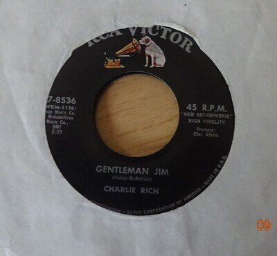 CHARLIE RICH--GENTLEMAN JIM-US IMPORT--RCA-V/G+