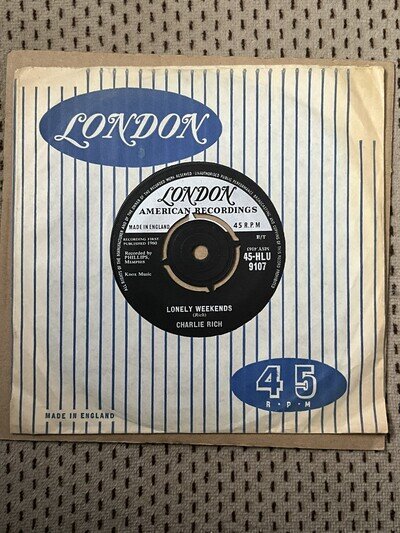 CHARLIE RICH - LONELY WEEKENDS London 9107