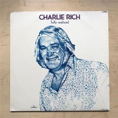 CHARLIE RICH FULLY REALIZED LP 1974 DOUBLE COMPILATION IN G/FOLD COVER - LIGHT C